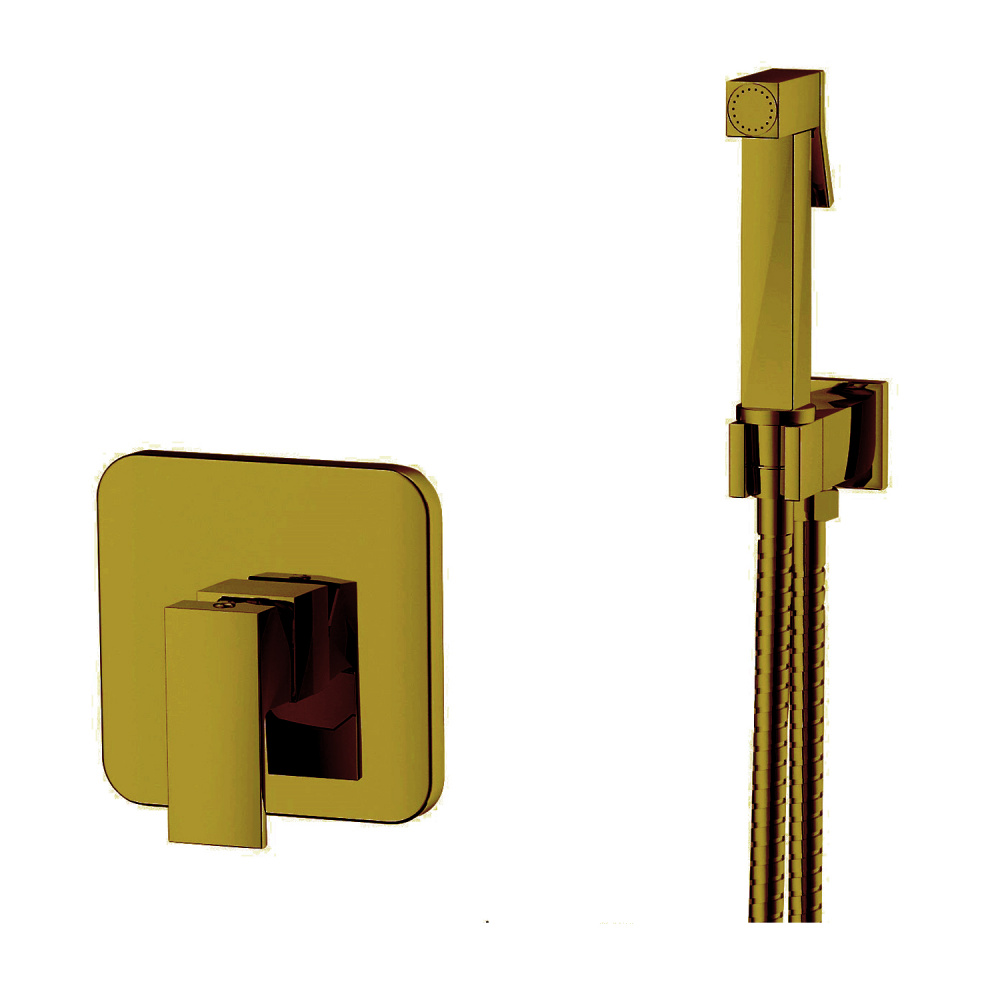 Смеситель с гигиеническим душем Kern 4025 Bronze