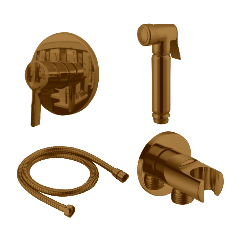 Смеситель с гигиеническим душем Kern 4023 BRONZE